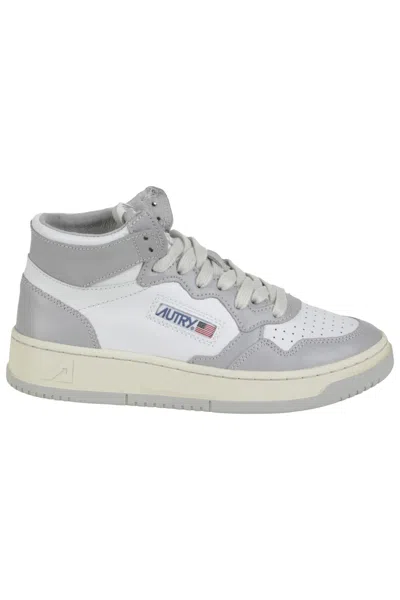 AUTRY 01 MID LEATHER SNEAKERS