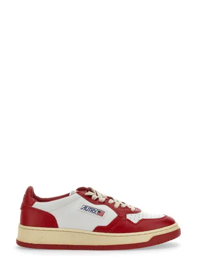 Autry 01 Sneakers In Red Leather In Wb02