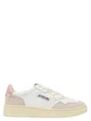 Autry Medalist Leather-panelled Sneakers In White