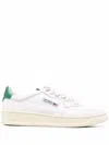 Autry Medalist Low White Sneakers With Contrasting Heel Tab In Leather Man In White