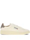 Autry Leather High-top Sneakers Perforated Toe In Neutral