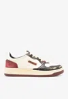 Autry Action Leather Sneakers In Beige