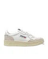 Autry White Leather Sneakers In Nude
