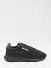 Autry Reelwind Suede Low-top Sneakers In Black