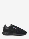 Autry Reelwind Suede Low-top Sneakers In Black