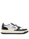 Autry Classic White Sneakers With Leather Detailing In White