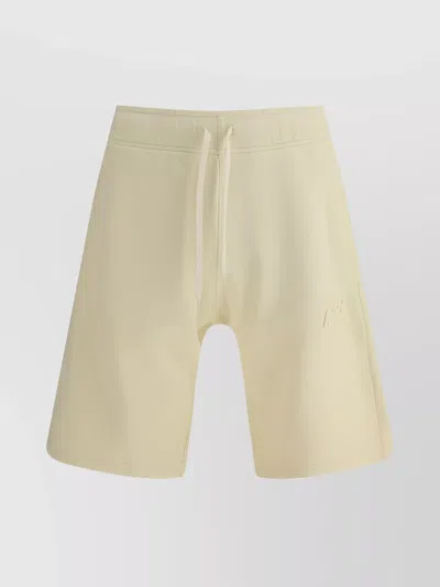 Autry Adjustable Waistband Casual Shorts In Neutrals