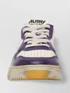 Autry Aged Effect Low Top Sneakers In Neutrals
