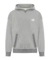Autry Appliqué-logo Mélange-effect Sweatshirt In Gray