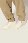 Autry Low-top Rubber Sole Perforated Toe Cap Sneakers In White