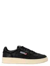 Autry Low-top Sneakers With Goat Leather Upper In Black