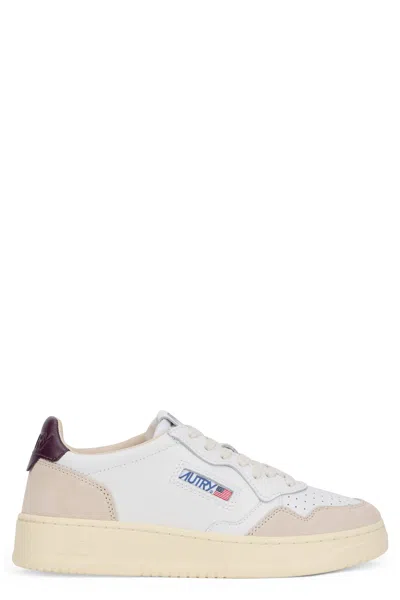 Autry Medalist Low-top Leather Sneakers With Retro Eighties Tennis-style Design In White