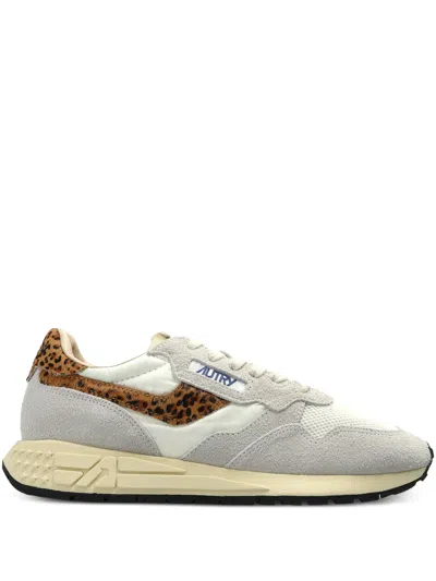 Autry Sneaker Reelwind Natural Det Leopardo In Animal Print