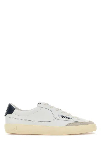 Autry Autumn-ready Windscape Leather Sneaker In White