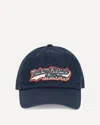 Autry Maison Kitsune Patch Baseball Cap In Blue