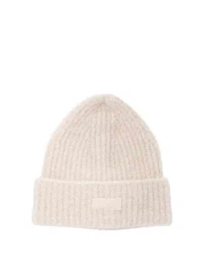 Autry Beanie With Logo Hats In Beige