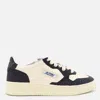 Autry Beige And Blue Leather Medalist Low Sneakers