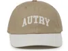 Autry Beige Cotton Hat In Brown