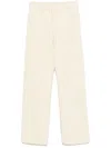 Autry Relaxed-fit Cotton Sweatpants With Drawstring Waist In Beige