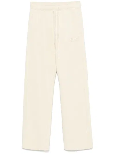 AUTRY BEIGE COTTON SWEATPANTS FLARED