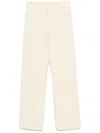 Autry Relaxed-fit Cotton Sweatpants With Drawstring Waist In Beige