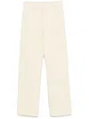 Autry Relaxed-fit Cotton Sweatpants With Drawstring Waist In Beige
