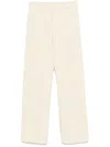 Autry Beige Cotton Sweatpants Flared