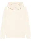 Autry Beige Cotton Sweatshirt With Hood And Logo Embroidery In Beige