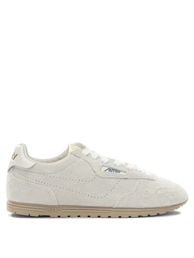 AUTRY BEIGE COW SNEAKERS