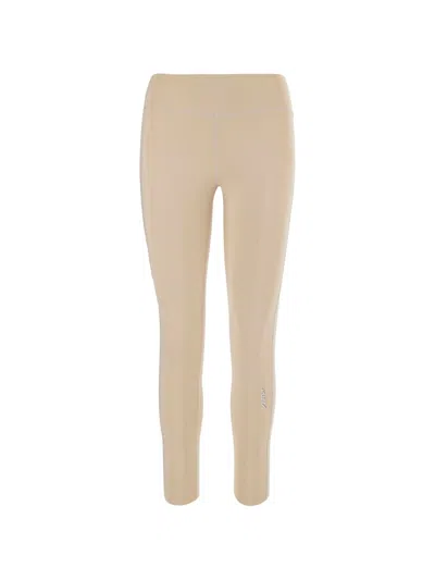 Autry Beige Logo Detail Elasticated Trousers In Neutral