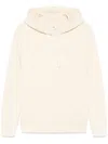 Autry Beige Cotton Sweatshirt With Hood And Logo Embroidery