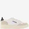 Autry Leather Medalist Low Sneakers In Beige
