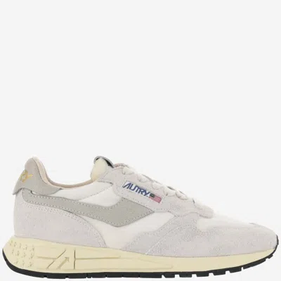 Autry Beige Round Toe Sneakers