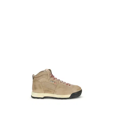 AUTRY BEIGE RUBBER LACE-UP BOOTS