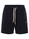 Autry Blue  Logo Embroidered Shorts