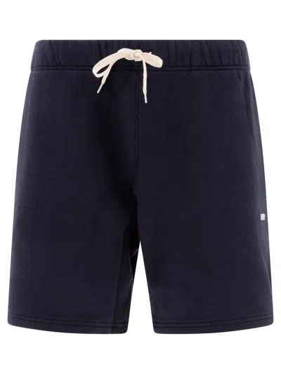 AUTRY AUTRY BLUE AUTRY LOGO EMBROIDERED SHORTS