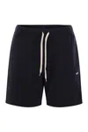 Autry Cotton Track Shorts With Rear Patch Pocket In Blue