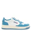 Autry Bicolor Medalist Leather Low Sneakers In White