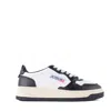 AUTRY AUTRY BLACK AND WHITE LEATHER SNEAKERS