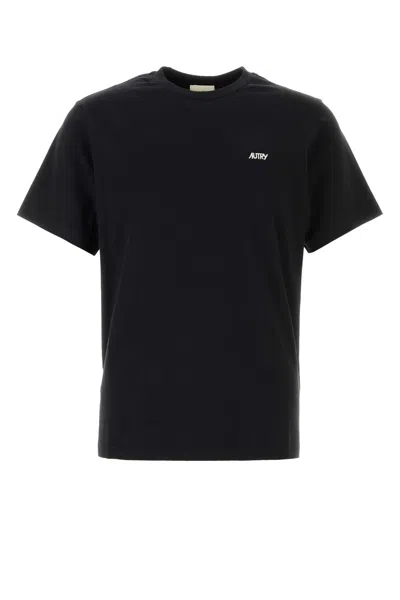 Autry Black Cotton T Shirt