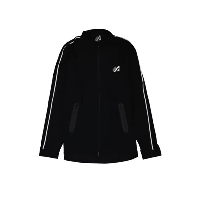 Autry Black Elastane Shell Men's Jacket In Multi