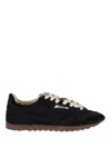 Autry Black Lace Up Sneakers In Black