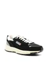 Autry Black Lace Up Sneakers In Black