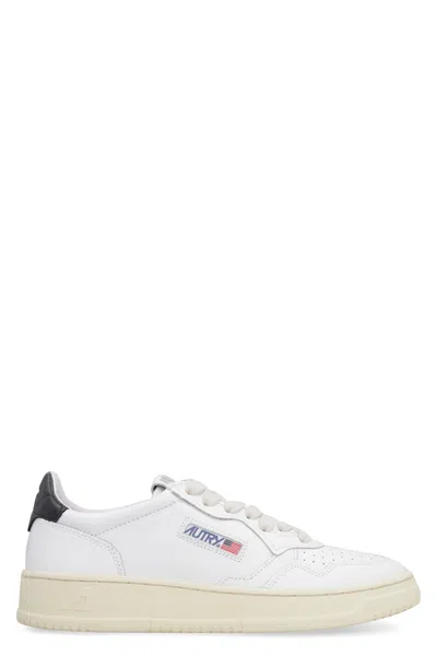 Autry Black Leather Fabric Sneakers