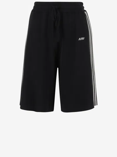 AUTRY BLACK LOGO SHORTS
