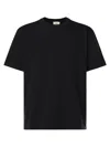 Autry Black Loose Fit T Shirt With Logo