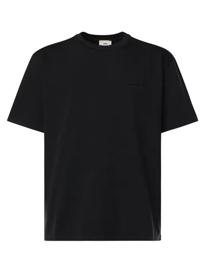 Autry Black Loose Fit T Shirt With Logo
