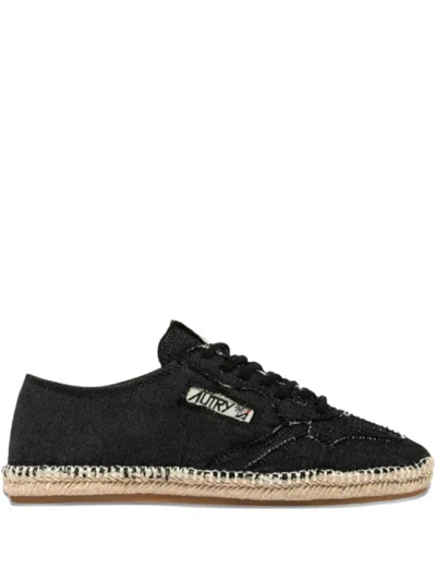 Autry Black Low Canvas Sneakers