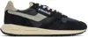 Autry Reelwind Low Suede And Shell Sneakers In Black