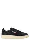 Autry Black Leather Medalist Sneakers In Blackwhite